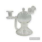 LID GLASS CLEAR PIPE WITH OPAL