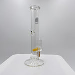 BUBSY GLASS STRAIGHT TUBE WITH COLORED PERC