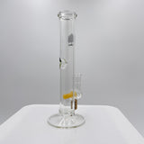 BUBSY GLASS STRAIGHT TUBE WITH COLORED PERC